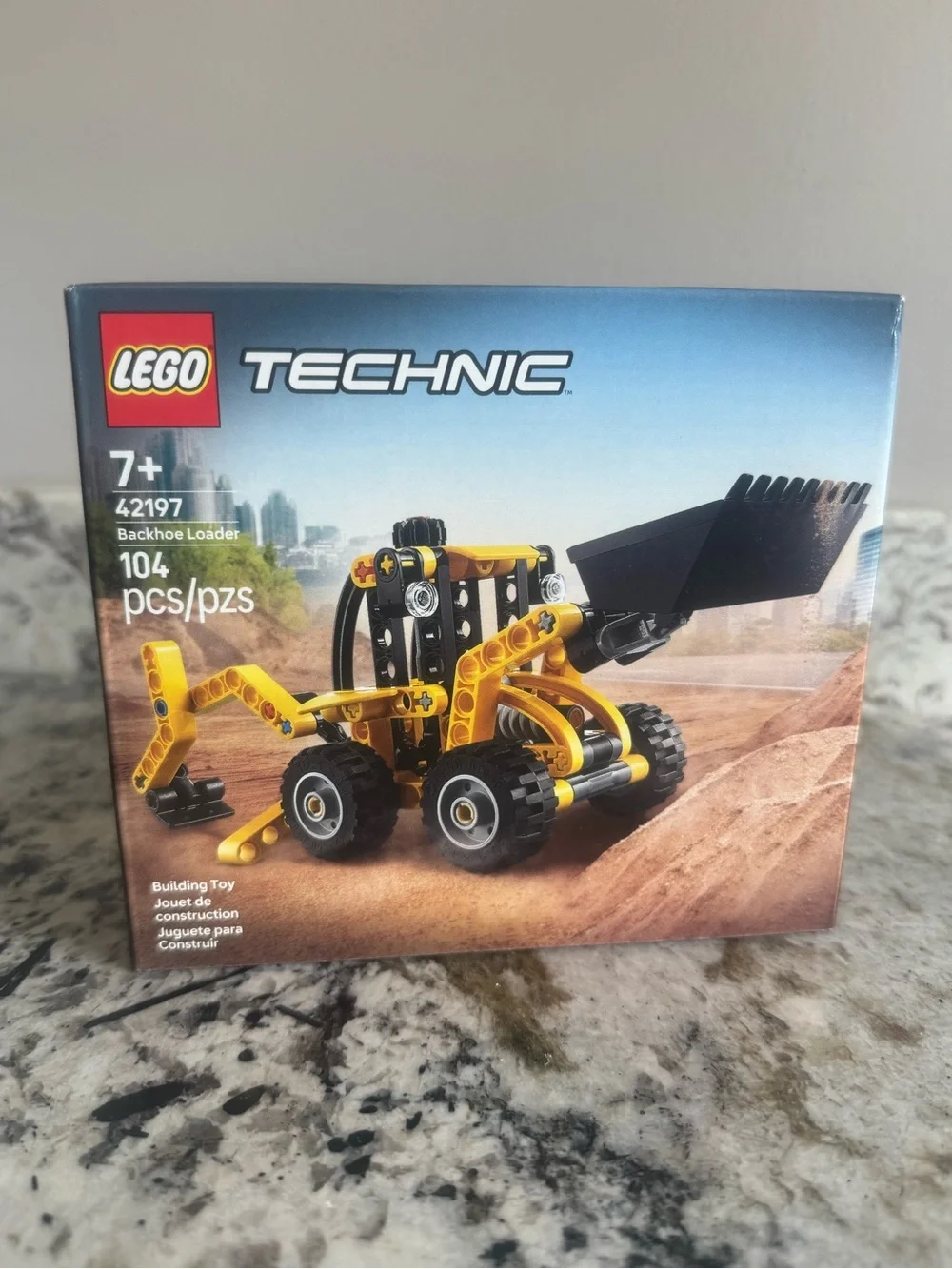 Lego Technic Yellow and Black Backhoe Loader Building Set